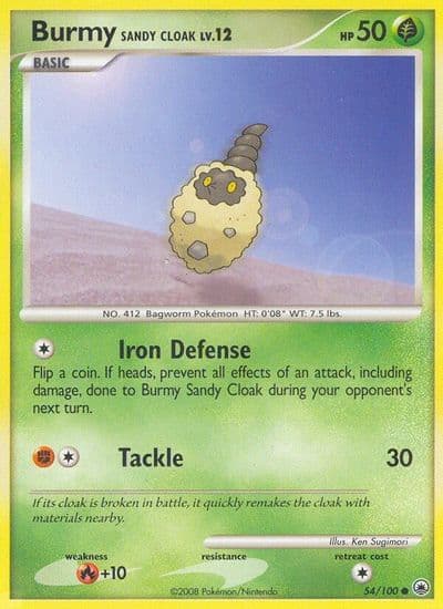 Burmy Sandy Cloak Majestic Dawn Pokemon card
