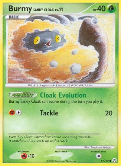 Burmy Sandy Cloak Arceus Pokemon card