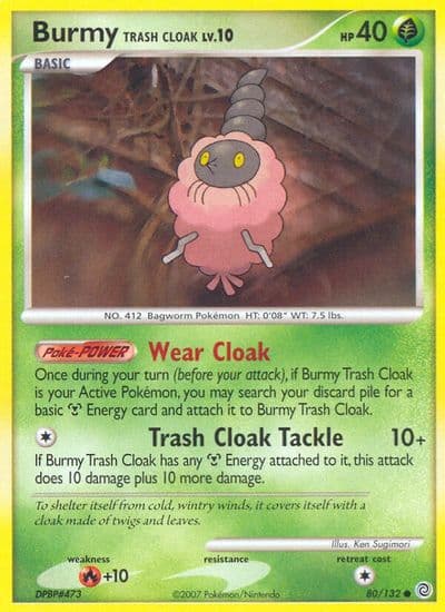 Burmy Trash Cloak Secret Wonders Pokemon card