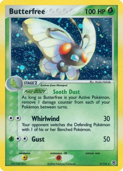 Butterfree FireRed & LeafGreen Pokemon card