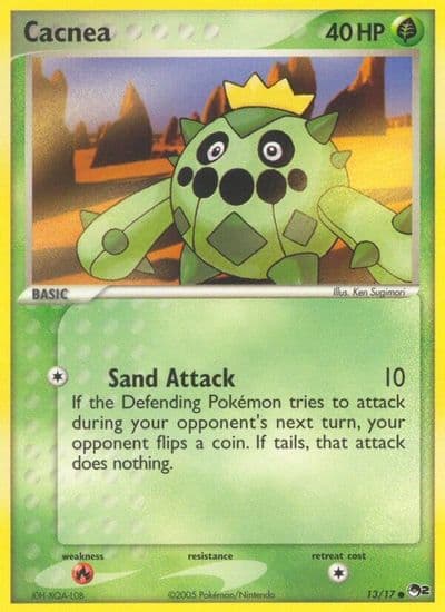Cacnea POP Series 2 Pokemon card