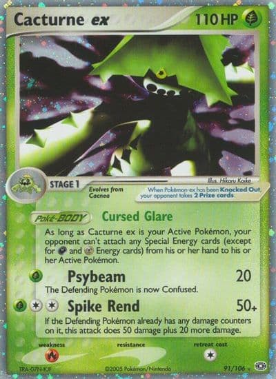 Cacturne ex Emerald Pokemon card