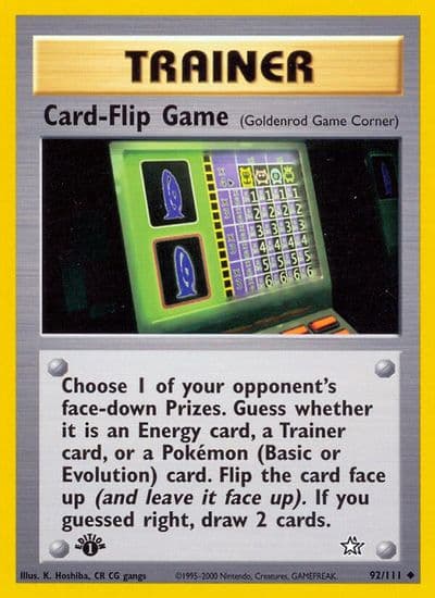Card-Flip Game (Goldenrod Game Corner) Neo Genesis Pokemon card