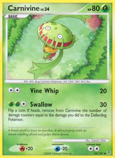 Carnivine Supreme Victors Pokemon card