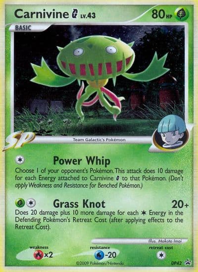 Carnivine G - DP42 Diamond and Pearl Promos Pokemon card