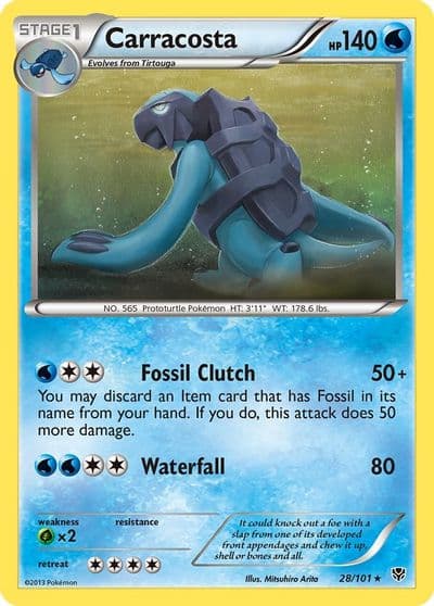 Carracosta Plasma Blast Pokemon card