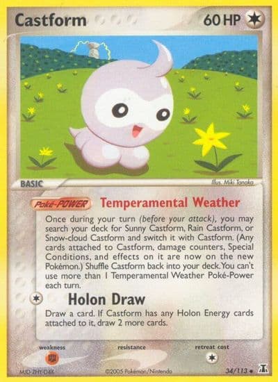 Castform Delta Species Pokemon card