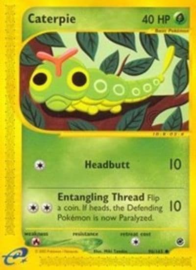 Caterpie Expedition Pokemon card