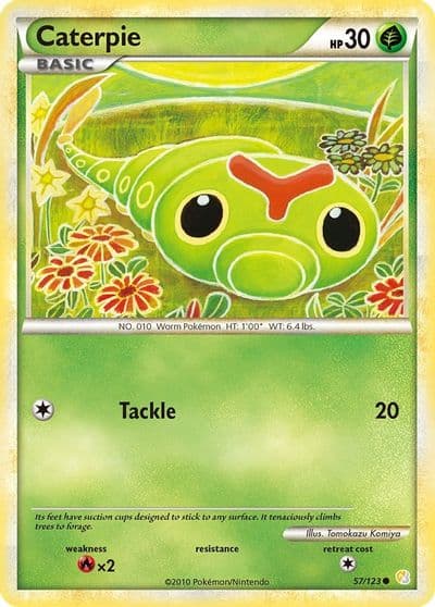 Caterpie HeartGold SoulSilver Pokemon card
