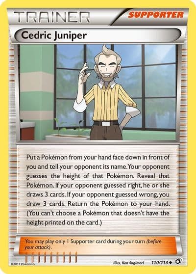 Cedric Juniper Legendary Treasures Pokemon card