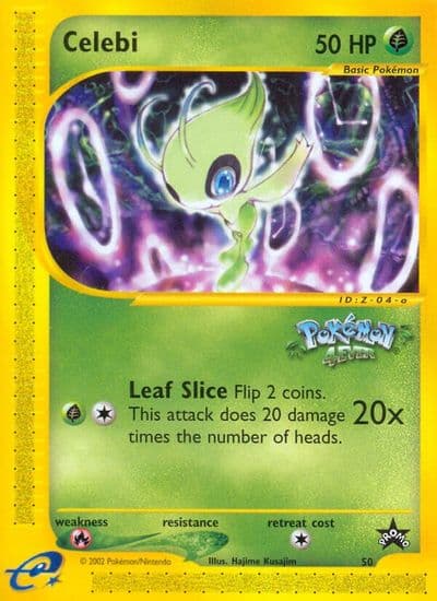 Celebi WoTC Promo Pokemon card