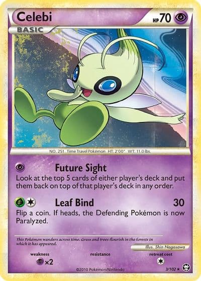 Celebi Triumphant Pokemon card