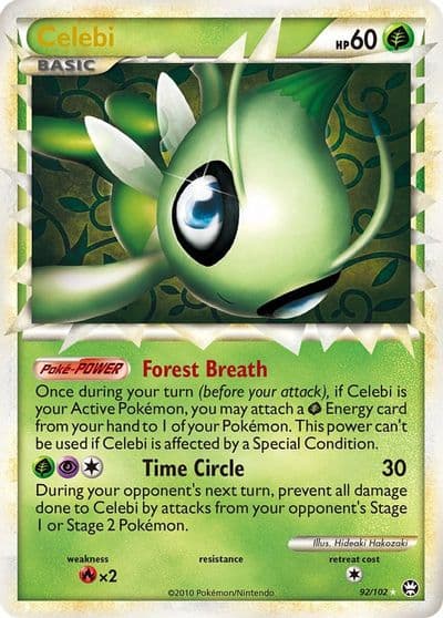 Celebi (Prime) Triumphant Pokemon card