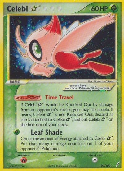 Celebi Star Crystal Guardians Pokemon card