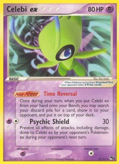 Celebi ex (Non-Holo) POP Series 2 Pokemon card