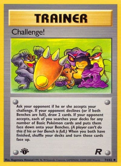 Challenge! Team Rocket Pokemon card