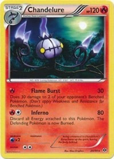 Chandelure Deck Exclusives Pokemon card