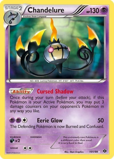 Chandelure (Secret) Next Destinies Pokemon card