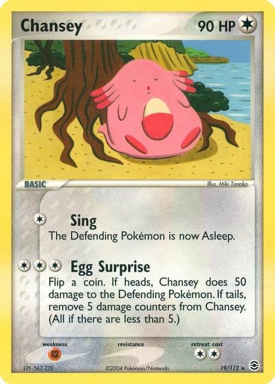 Chansey FireRed & LeafGreen Pokemon card
