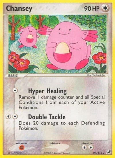 Chansey Unseen Forces Pokemon card