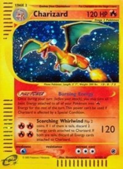 Charizard (6) Expedition Pokemon card