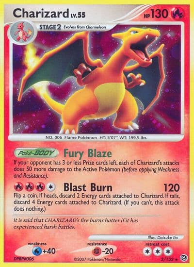 Charizard Secret Wonders Pokemon card
