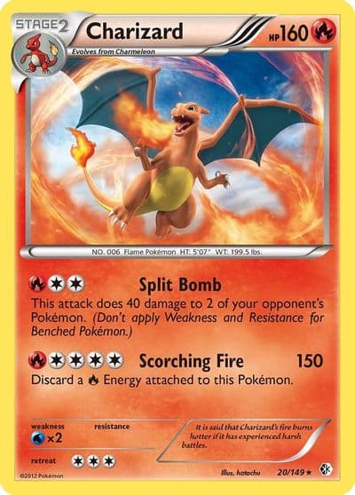 Charizard Boundaries Crossed Pokemon card