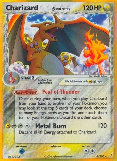 Charizard (Delta Species) Crystal Guardians Pokemon card