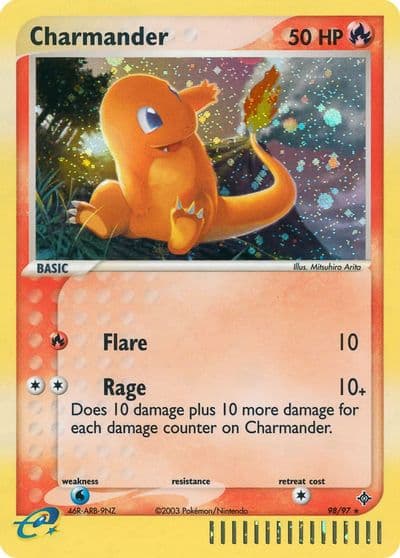 Charmander Dragon Pokemon card