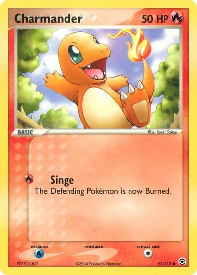 Charmander FireRed & LeafGreen Pokemon card