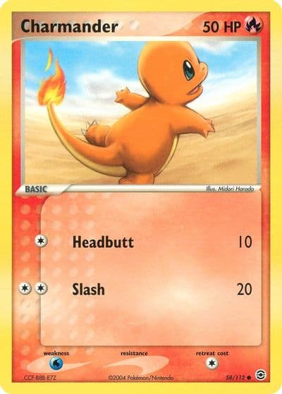 Charmander FireRed & LeafGreen Pokemon card