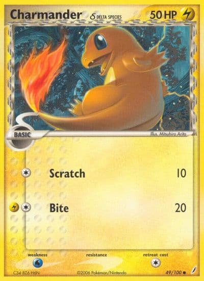 Charmander (Delta Species) Crystal Guardians Pokemon card