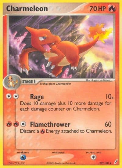 Charmeleon Crystal Guardians Pokemon card