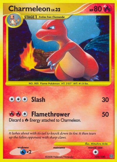 Charmeleon Stormfront Pokemon card