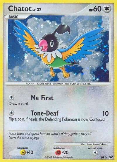 Chatot - DP14 Diamond and Pearl Promos Pokemon card