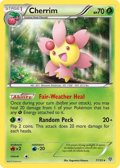 Cherrim Plasma Storm Pokemon card