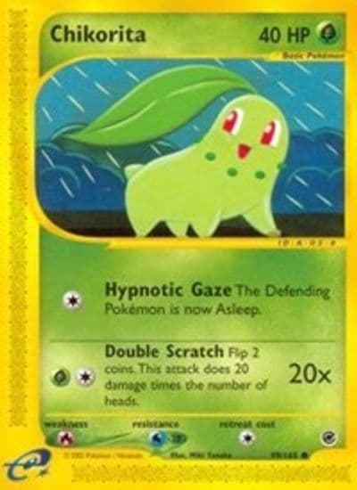 Chikorita (99) Expedition Pokemon card