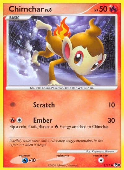 Chimchar (Cracked Ice Holo) POP Series 8 Pokemon card