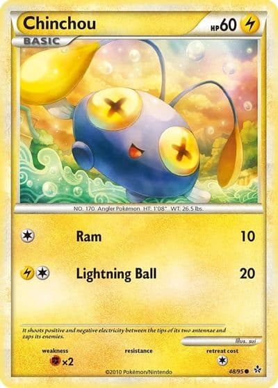 Chinchou Unleashed Pokemon card