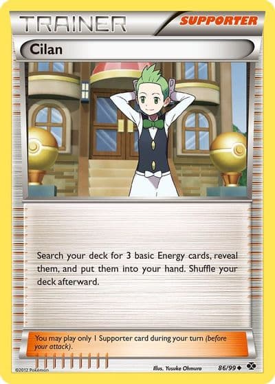 Cilan Next Destinies Pokemon card