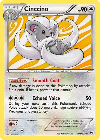 Cinccino Legendary Treasures Pokemon card