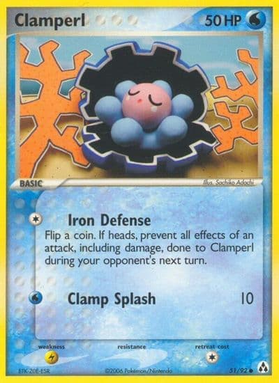 Clamperl Legend Maker Pokemon card