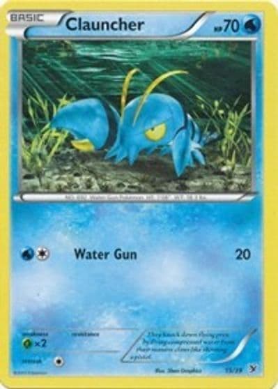 Clauncher Kalos Starter Set Pokemon card