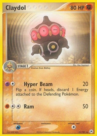 Claydol Hidden Legends Pokemon card