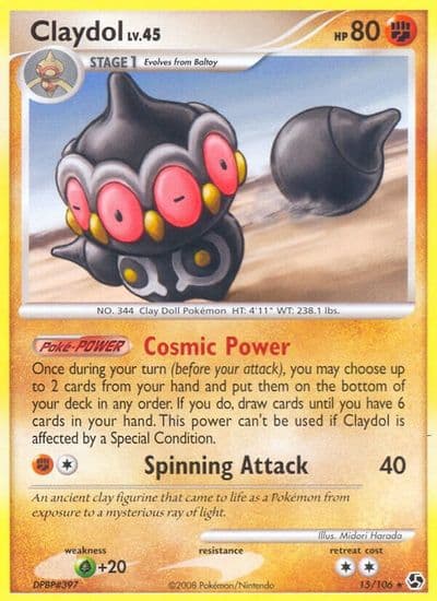 Claydol Great Encounters Pokemon card