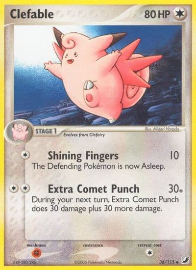 Clefable Unseen Forces Pokemon card