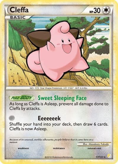 Cleffa HeartGold SoulSilver Pokemon card