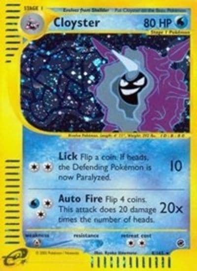 Cloyster (8) Expedition Pokemon card