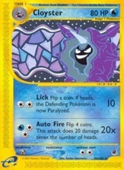 Cloyster (42) Expedition Pokemon card