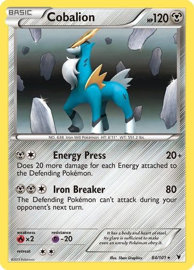 Cobalion Noble Victories Pokemon card
